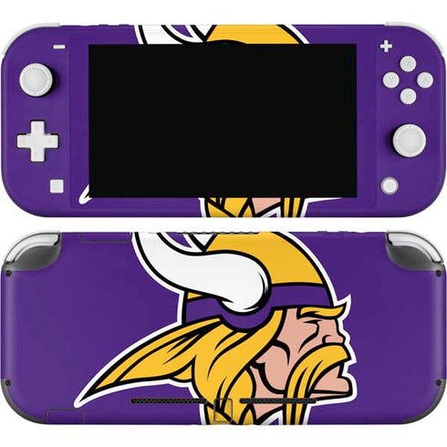 NFL Minnesota Vikings Large Logo Nintendo Switch Lite Skin